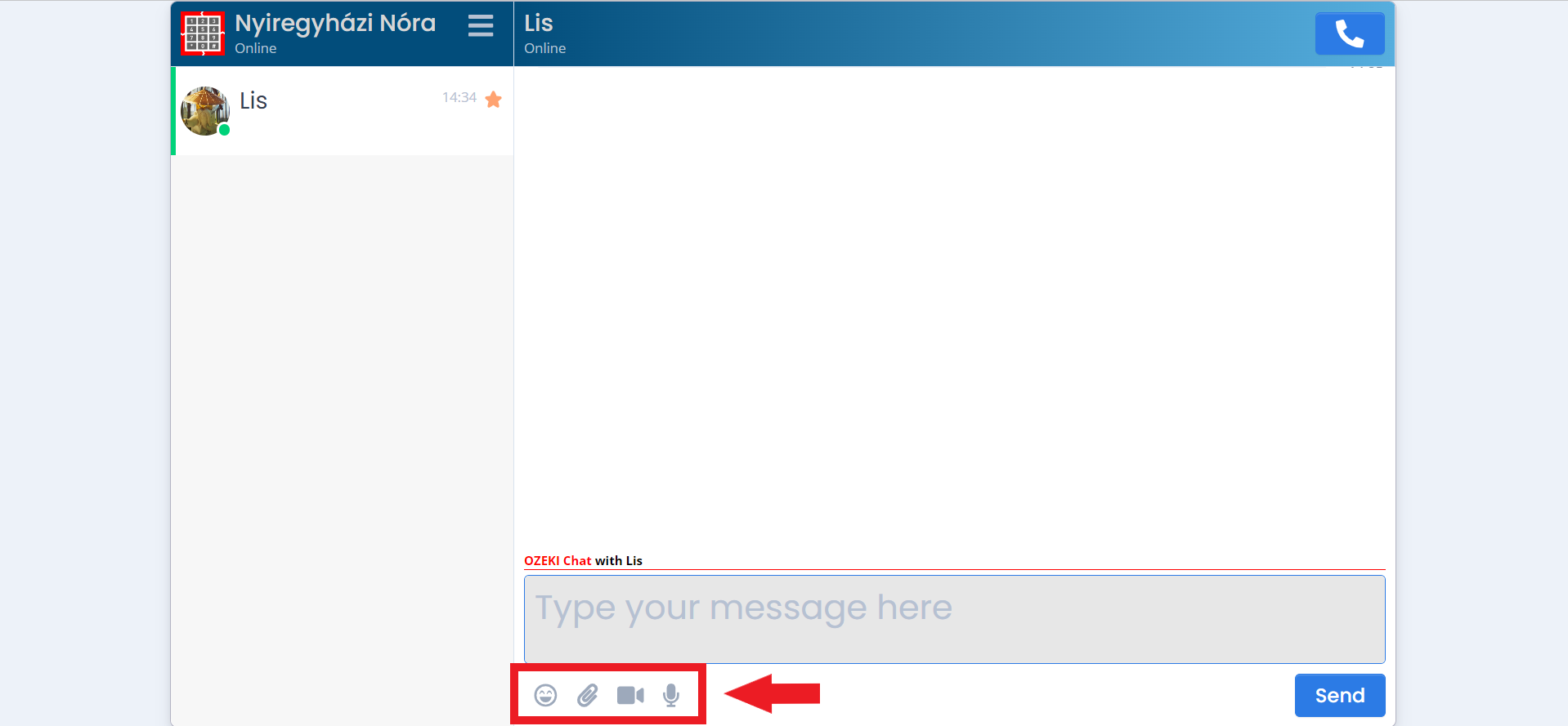chat options