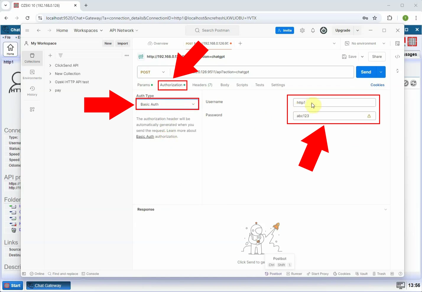 Configure Authorization in Postman