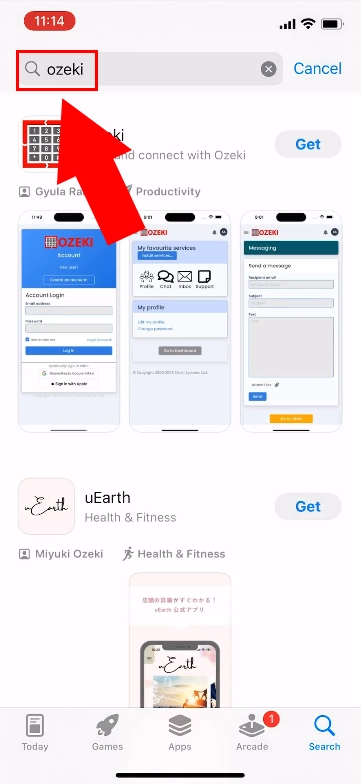 Search for Ozeki app