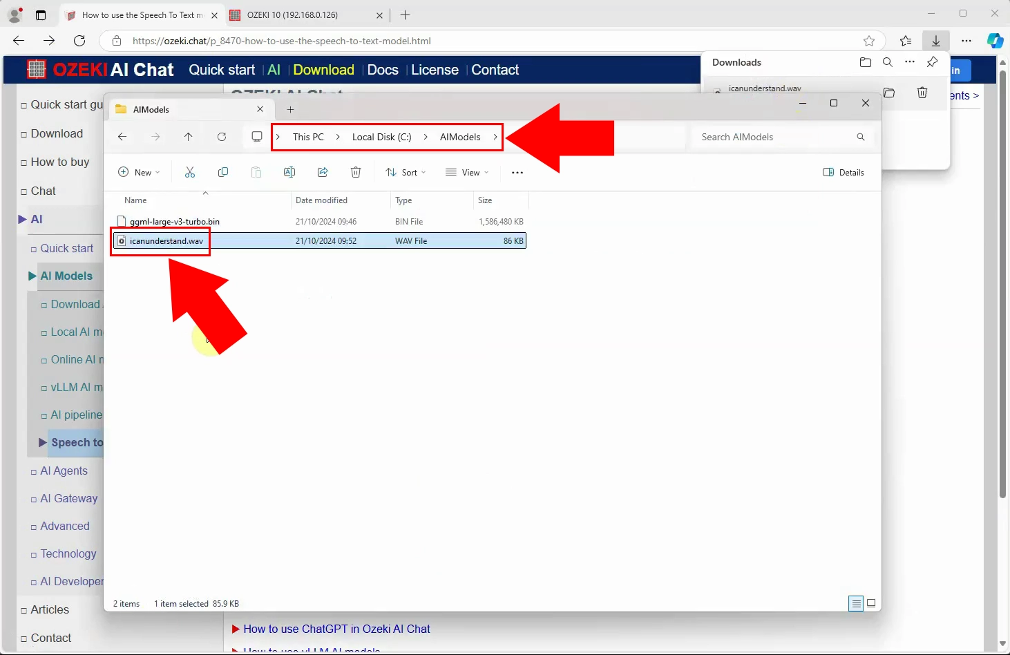 Audio file in file system